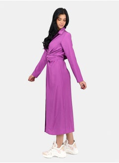 Clue Shirt Dress with Tie Belt  - Image 2