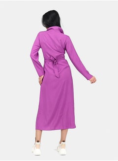 Clue Shirt Dress with Tie Belt  - Image 3