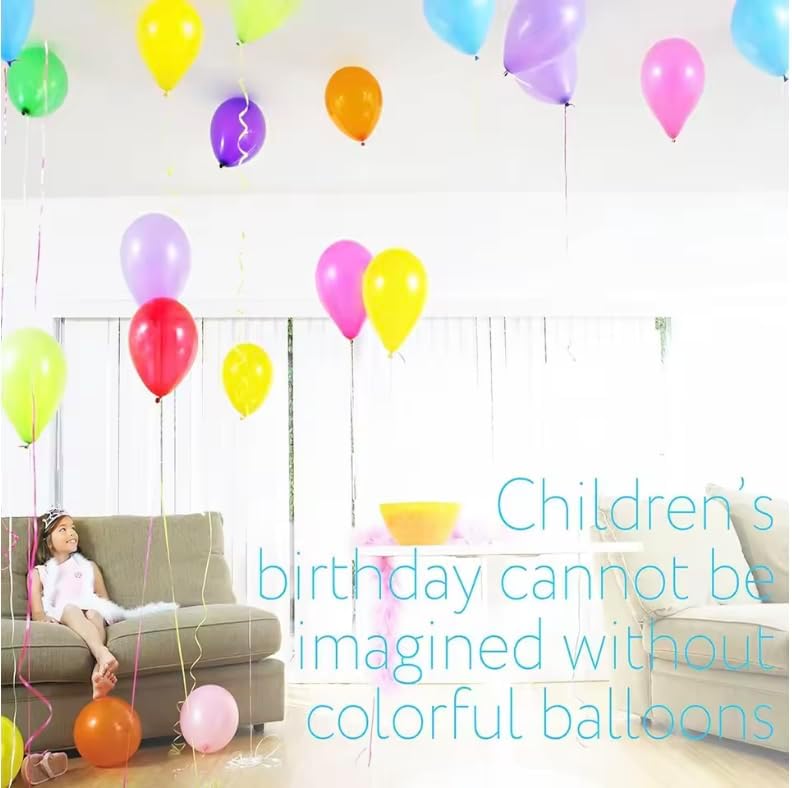 GENZY 200 Assorted Color Balloons - 12 Inch Latex Party Balloons for Birthdays, Weddings, and Celebrations - Image 3