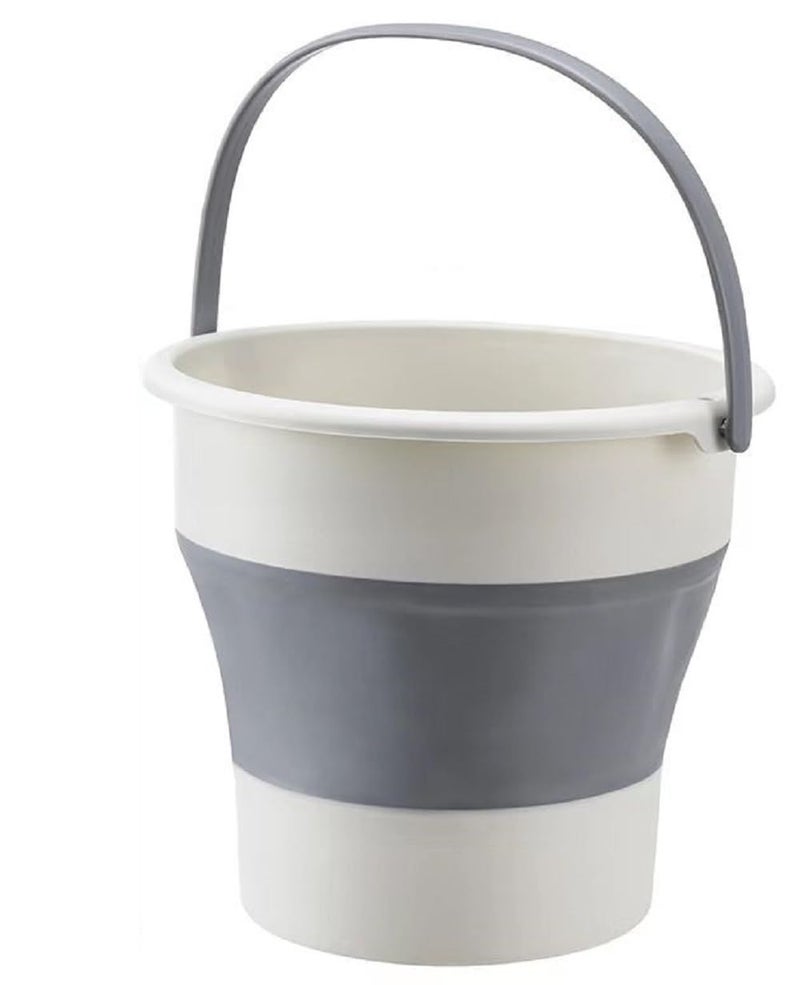 GALV Silicone Small Bucket Plastic Folding Bucket Art Painting car wash Student Household Mini Portable Multi Color 10L