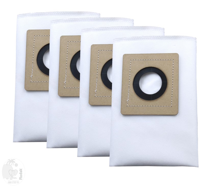 RODAK Set of 4 Dust Bags Compatible with Euroclean Ultimo, Tear Resistant, 3-Ply Dust Bags Provides an Advanced Filtration on Micro-Level Compared to 2 Ply Paper Filters - Image 4