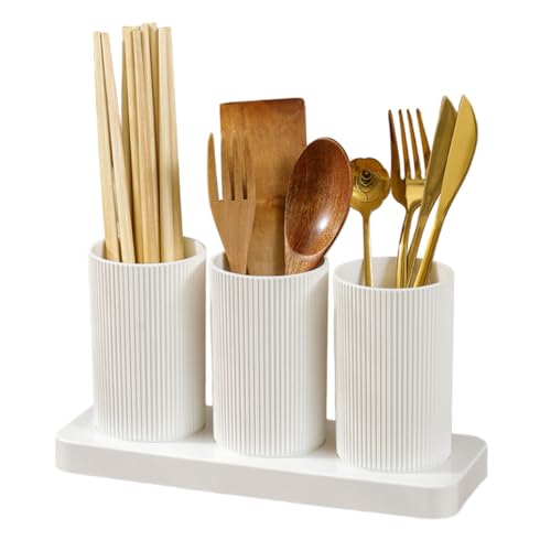 FunBlast Kitchen Organizer - Plastic Self Draining Tableware Storage Box - Spoon, Knife, Fork, Chopstick, Cutlery Holder, Organizer Stand for Kitchen, Dining Table - Image 1