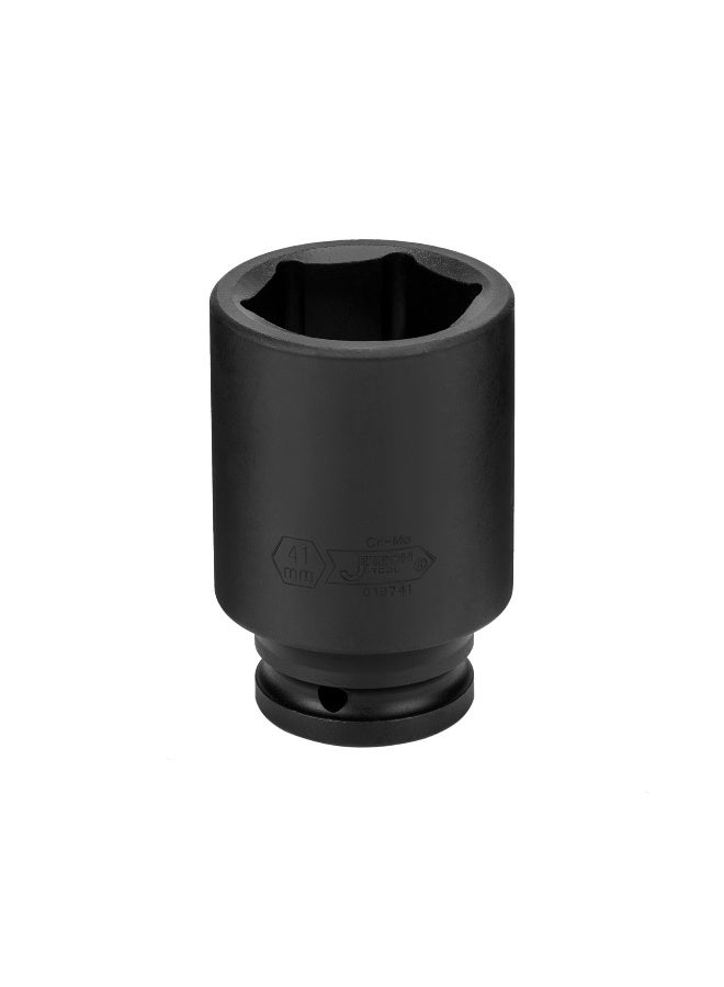jetechtool Jetech 3/4-Inch Drive Deep Impact Socket, 41mm, Made with Heat-Treated Chrome Molybdenum Alloy Steel, 6-Point Design - FK3/4-D41 - Image 1