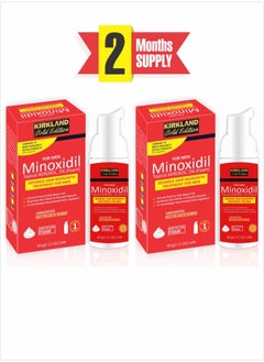 Kirkland Signature Minoxidil Gold Edition Foam - Premium Solution for Hair Loss and Healthy Growth - 2pcs 