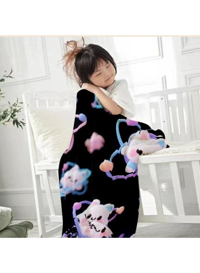 general Baby and children's cartoon flannel thin blanket (warm and comfortable, suitable for sleep, game use) 70cm*100cm - Image 3