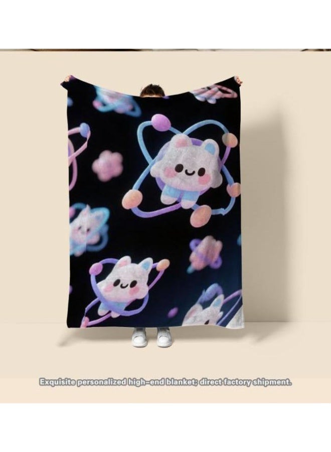 general Baby and children's cartoon flannel thin blanket (warm and comfortable, suitable for sleep, game use) 70cm*100cm - Image 4