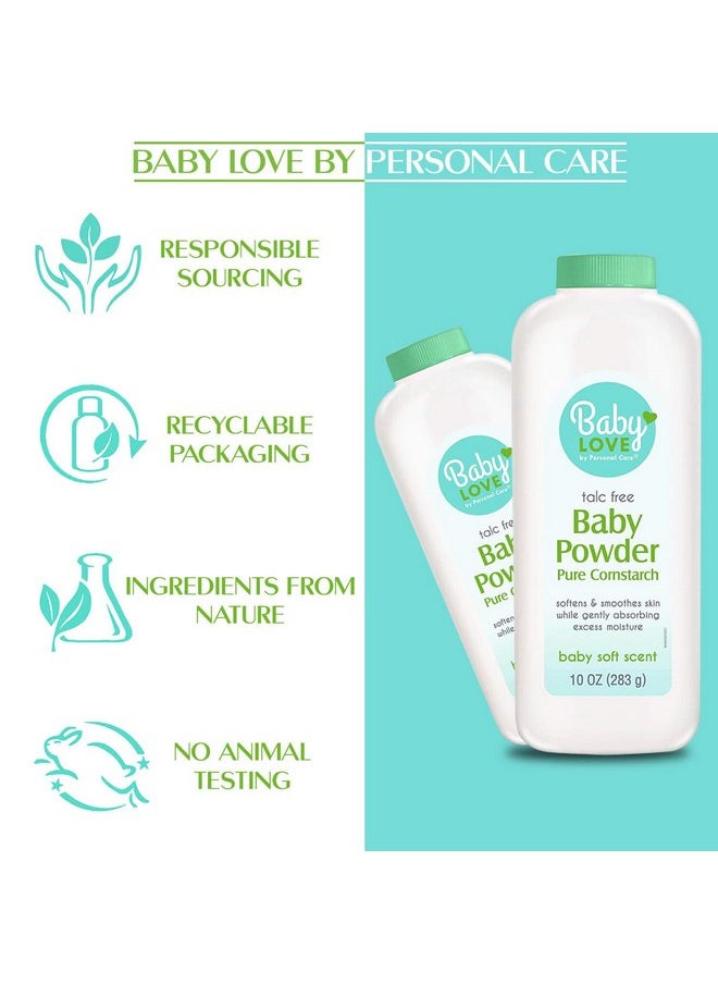 personal care - Baby Powder, Pure Cornstarch, 10-oz. (pack of 12) - Image 1