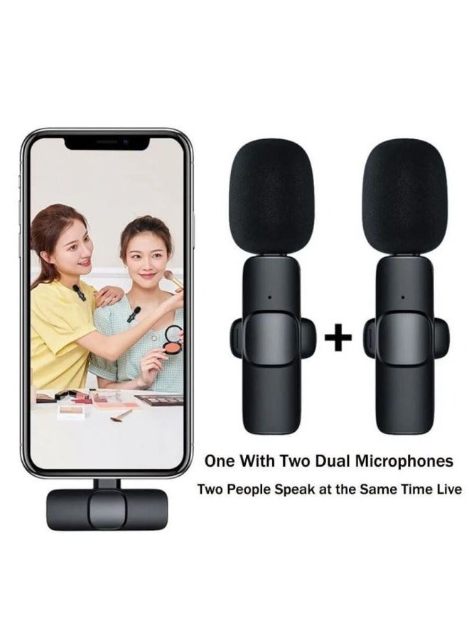 Denx Dual Noise Reduction Wireless Bluetooth Microphone for Video Recording and Live Streaming with Mic Receiver for Android Type-C  - Image 5