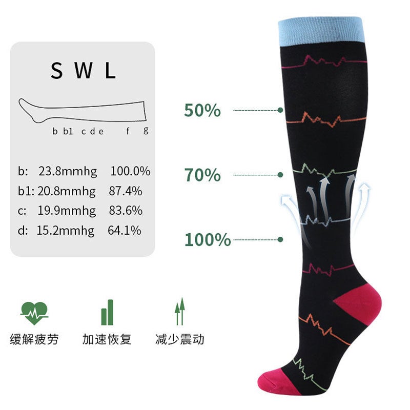 Cross border sport calf compression socks combination outdoor riding compression socks elastic socks Compression sock - Image 3