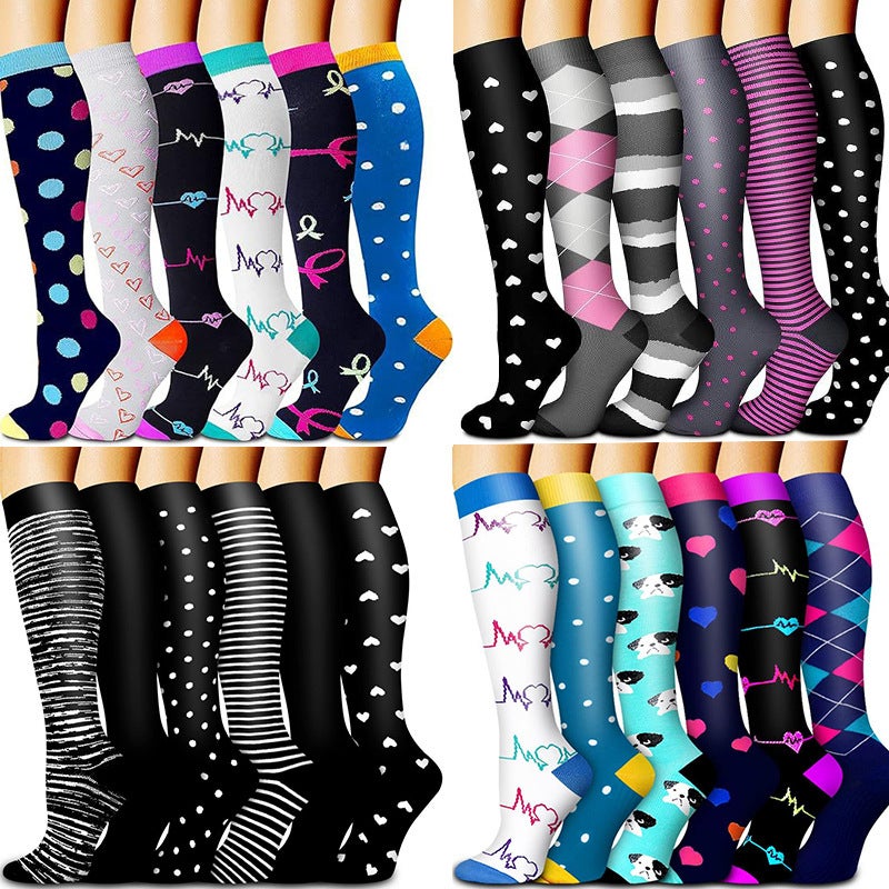 Cross border sport calf compression socks combination outdoor riding compression socks elastic socks Compression sock - Image 2