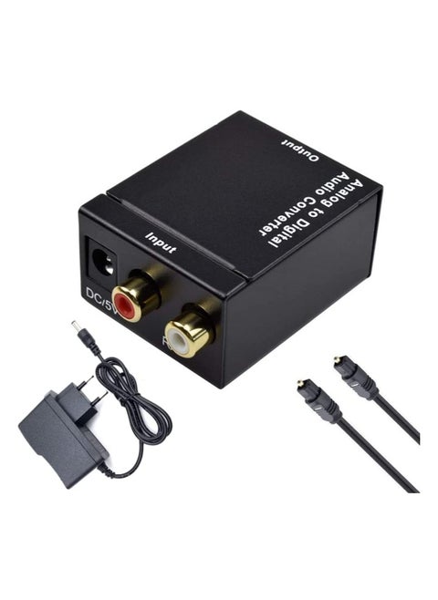 Analog to Digital Optical Toslink Audio RCA Converter/Adapter