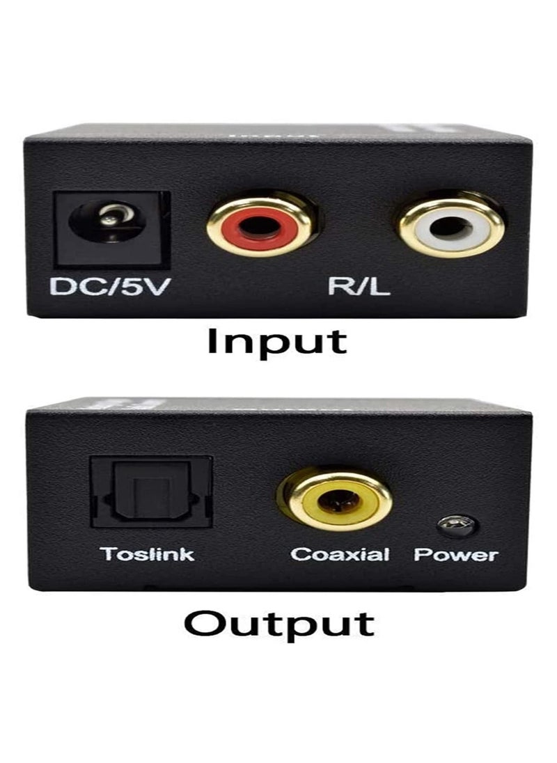 Generic - Analog to Digital Optical Toslink Audio RCA Converter/Adapter - Image 1