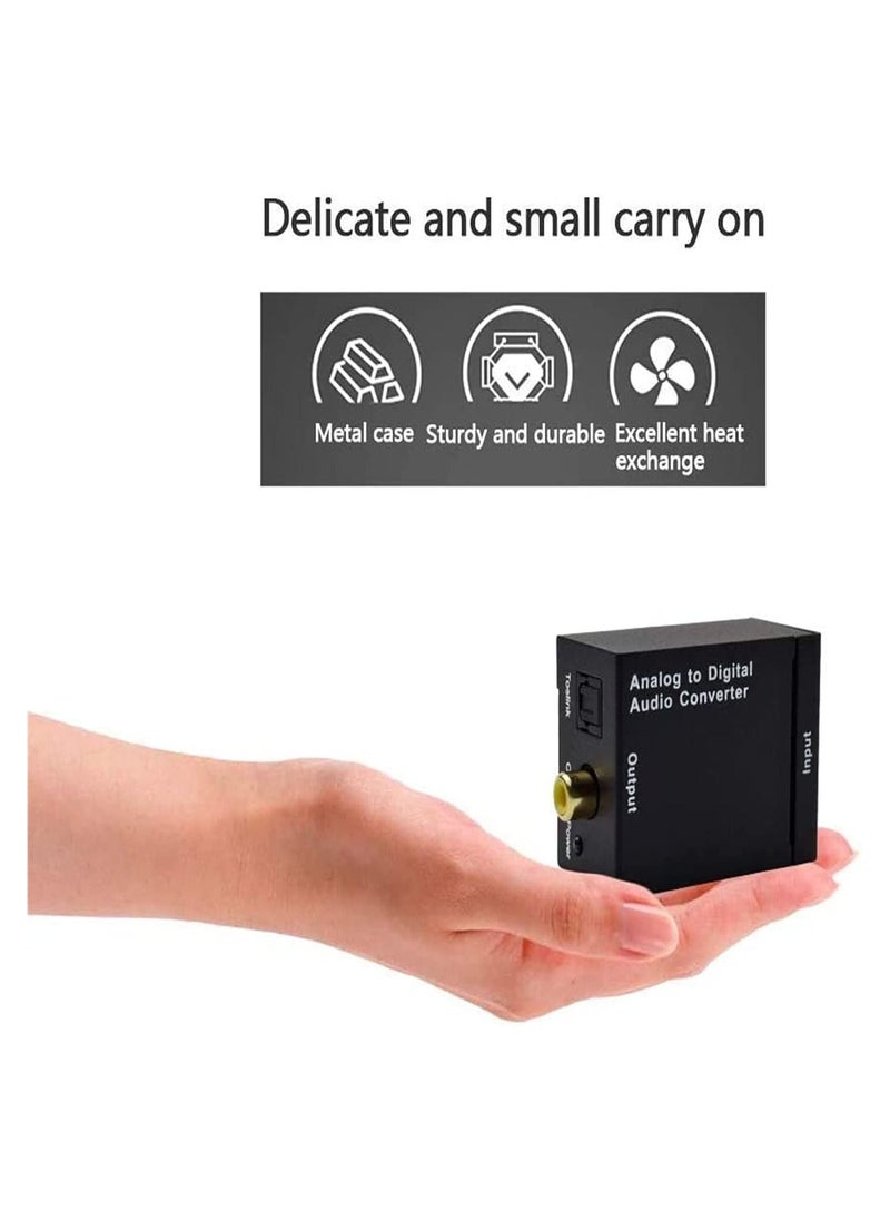 Generic - Analog to Digital Optical Toslink Audio RCA Converter/Adapter - Image 1