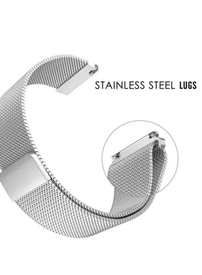 QIRG Stainless Steel Milanese Loop Compatible with Redmi Watch 5 Active/Redmi Buds 5 Lite Men Women；Mesh Loop Magnetic Clasp Strap-Black - Image 5