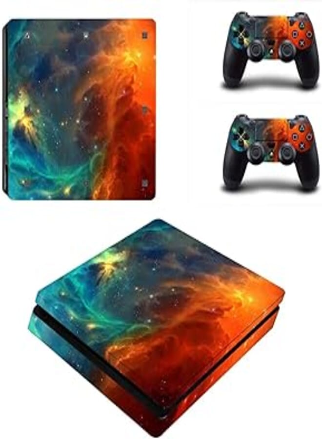 Clouds Vinyl Skin Sticker Decal for Playstation 4 Slim PS4 Slim Console + Controller 