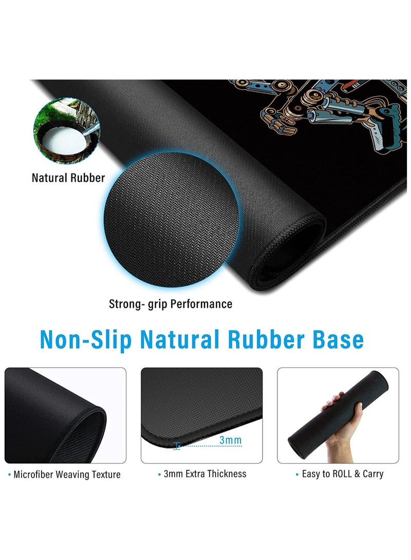 Gaming Mouse Pad Anpollo Reboot - Size 70X30 CM - Stitched Edges Anti-slip rubber base - Optimized for all mouse sensitivities and sensors - speedy mouse... - Image 2