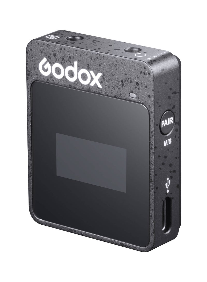 Godox Godox MoveLink II M1 Compact Wireless Microphone System for Cameras & Smartphones with 3.5mm (2.4 GHz, Black)  - Image 4