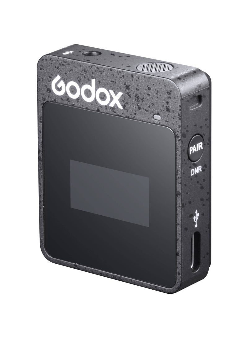 Godox Godox MoveLink II M1 Compact Wireless Microphone System for Cameras & Smartphones with 3.5mm (2.4 GHz, Black)  - Image 2