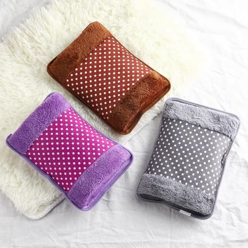 Adbeni Imported Velvet Hot Water Bag | Heating Gel Bag for Pain Relief | Electric Heating Pad for Shoulder, Back & Period Cramps, Reusable Heat Pouch, Hot Therapy for Men & Women | Random Color 1Pc - Image 1