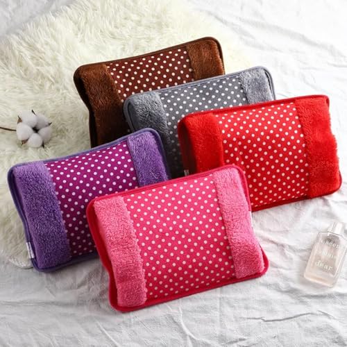 Adbeni Imported Velvet Hot Water Bag | Heating Gel Bag for Pain Relief | Electric Heating Pad for Shoulder, Back & Period Cramps, Reusable Heat Pouch, Hot Therapy for Men & Women | Random Color 1Pc - Image 3