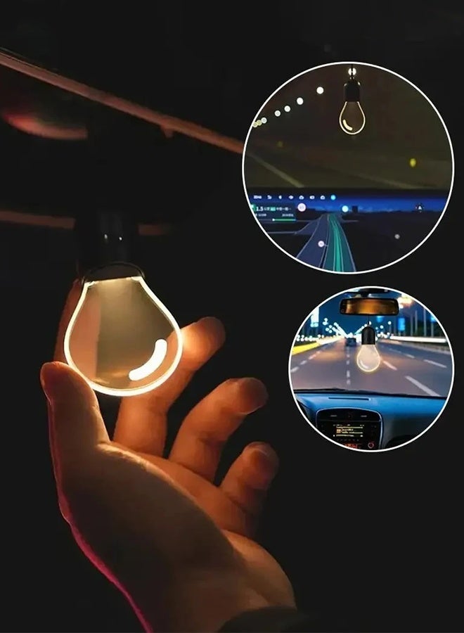 مصباح LED صغير بتصميم كلاسيكي، يُعلق على السيارة، يُضفي إضاءة داخلية مميزة، مع وضعين للإضاءة، مثالي للرحلات الطويلة والاستخدام اليومي. - Image 2