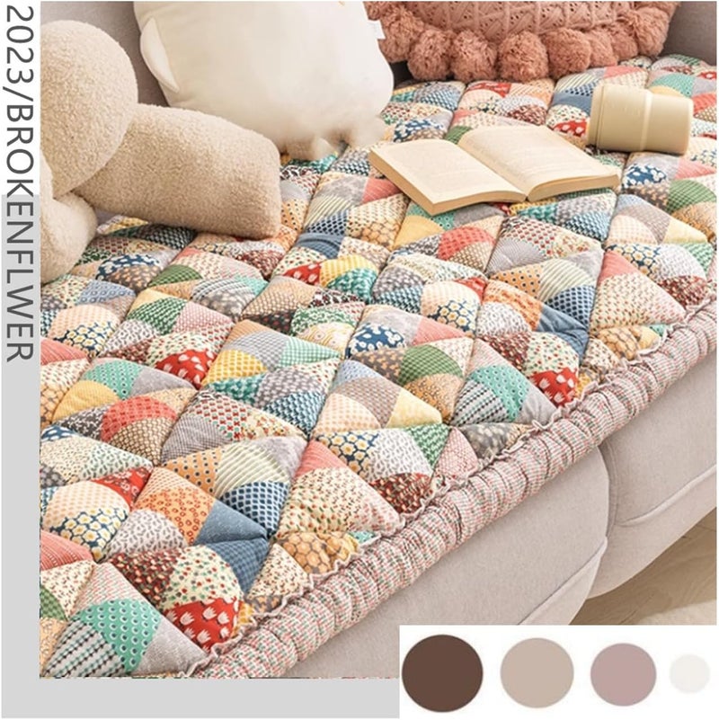 klarako 2023 New Garden Chic Cotton Protective Couch Cover (Colored,23.6x23.6 inch) - Image 2