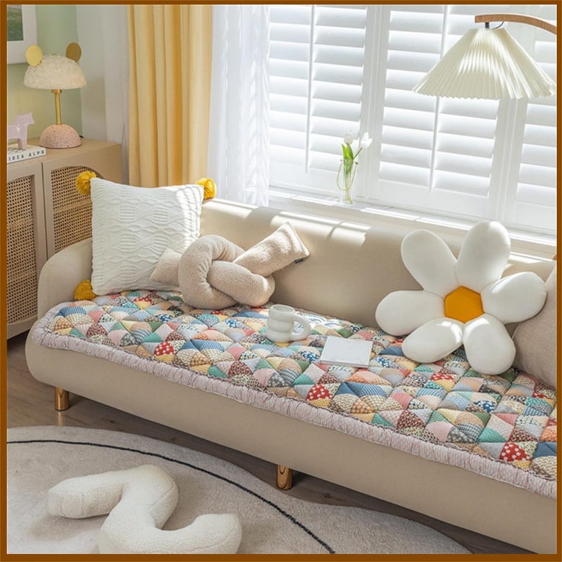 klarako 2023 New Garden Chic Cotton Protective Couch Cover (Colored,23.6x23.6 inch) - Image 4