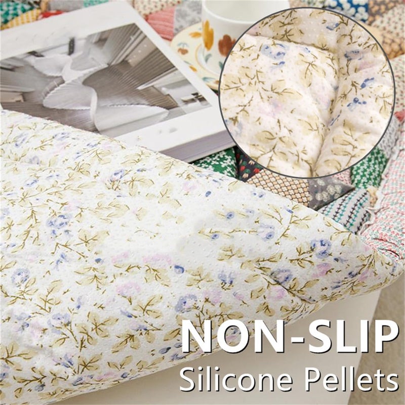 klarako 2023 New Garden Chic Cotton Protective Couch Cover (Colored,23.6x23.6 inch) - Image 5