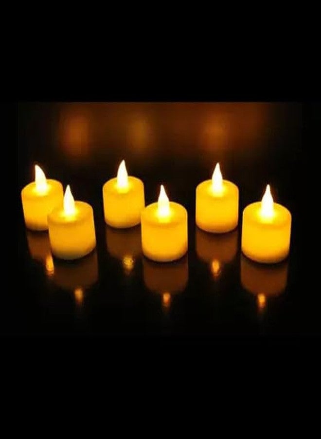 Oblivion Tealight Candles 24 Pc - Flameless LED Diya, Candle for Home Decor, Perfect for Diwali & Navratri Lighting, Lights for Festival, Anniversary, Birthday Decoration, Smokeless, No Residue - Image 2