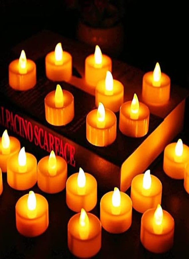 Oblivion Tealight Candles 24 Pc - Flameless LED Diya, Candle for Home Decor, Perfect for Diwali & Navratri Lighting, Lights for Festival, Anniversary, Birthday Decoration, Smokeless, No Residue - Image 1