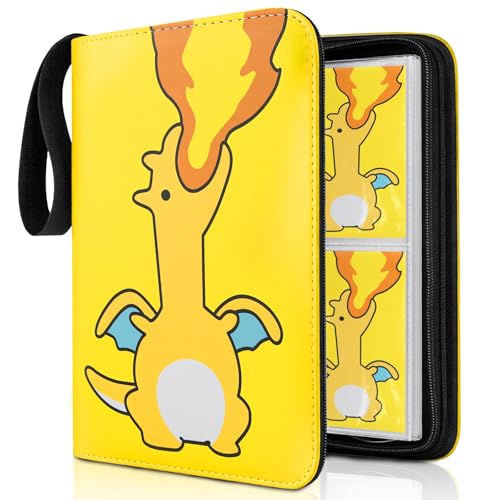 Daisiki Premium Trading Card Binder 400 Pockets Card Holder with 50 Removable Sleeves Collection Binder Album Book with Zipper for Game Cards - Image 1
