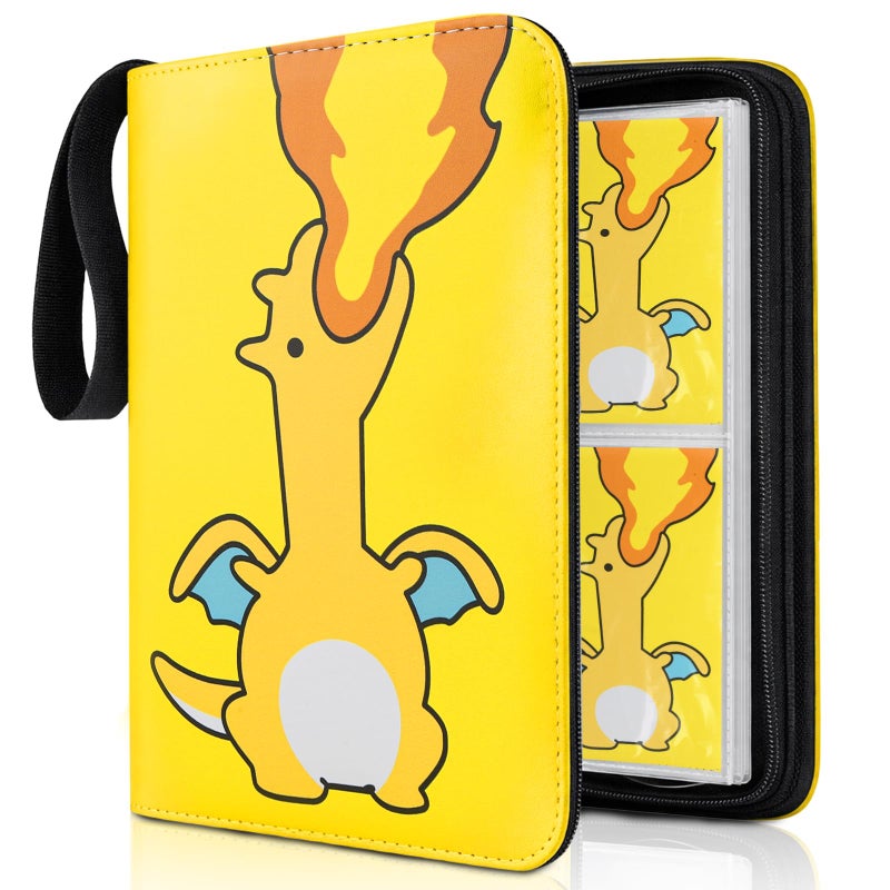 Daisiki Premium Trading Card Binder 400 Pockets Card Holder with 50 Removable Sleeves Collection Binder Album Book with Zipper for Game Cards - Image 2