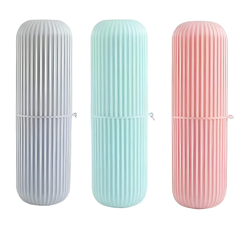 Organizer - travel toothbrush and toothpaste box, cover and protect your oral care essentials in vibrant colors (3pcs)
