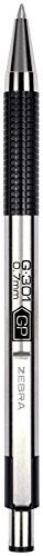 Zebra Pen G-301 Gel Pens 1-Pack, Black Ink, 0.7mm Medium Point, Stainless Steel Barrel, Comfortable Textured Grip, Secure Metal Clip, Short Length for Easy Pocket Storage (41311) - Image 2