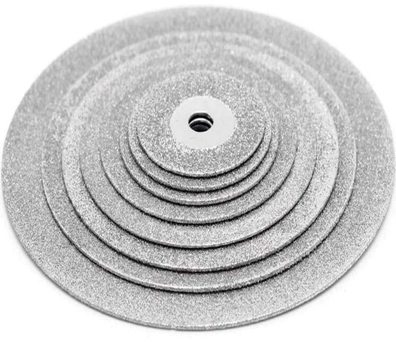 DIY Crafts 2 Sets 35mm 1 Pc Diamond Discs1 Mandrel 1 Pc Diamonte Cutting Discs Drill Bit Shank For Rotary Tool Blade 1 Mandrel Disc Saw Carv 2 Sets 35mm 1 Pc Diamond Discs1 Mandrel - Image 4