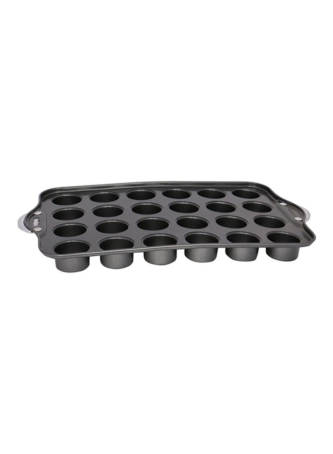 Loquat 24-Slot Cake Mould Black