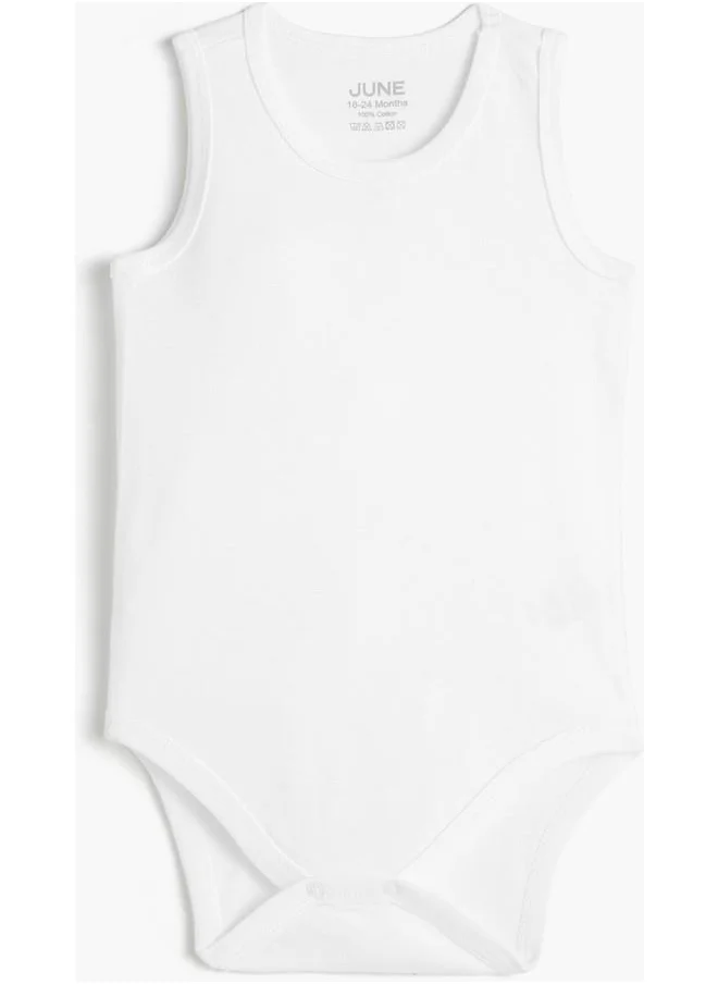 جون June Baby Smiling Fruits Printed 5-Pack Bodysuit White