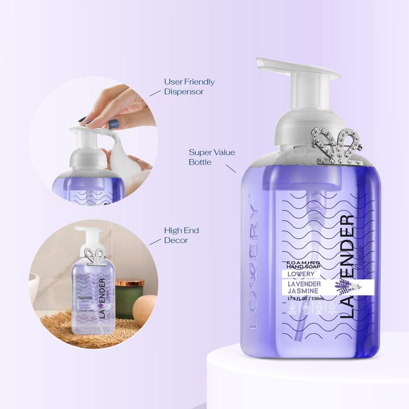 LOVERY Foaming Hand Soap 10 Pack, Moisturizing W Aloe Vera & Essential Oils - Alcohol-Free Citrus Blend, Lemon, Orange, Lime, Grapefruit, Black Cherry Fragrances & More Hand Wash for Kitchen and Bathroom - Image 3