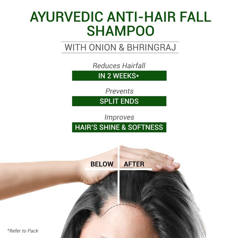 SESA Ayurvedic Anti Hairfall Shampoo For Dry And Frizzy Hair Reduces Hairfall Made With 6 Ayurvedic Herbs Paraben Free Shampoo 1 L - Image 4