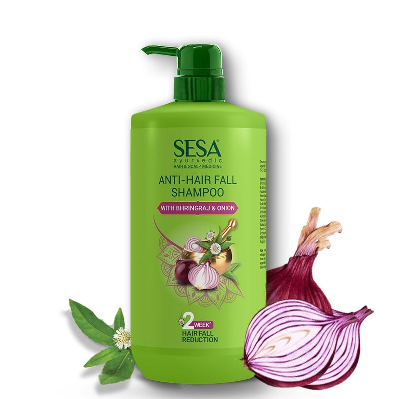 SESA Ayurvedic Anti Hairfall Shampoo For Dry And Frizzy Hair Reduces Hairfall Made With 6 Ayurvedic Herbs Paraben Free Shampoo 1 L - Image 1