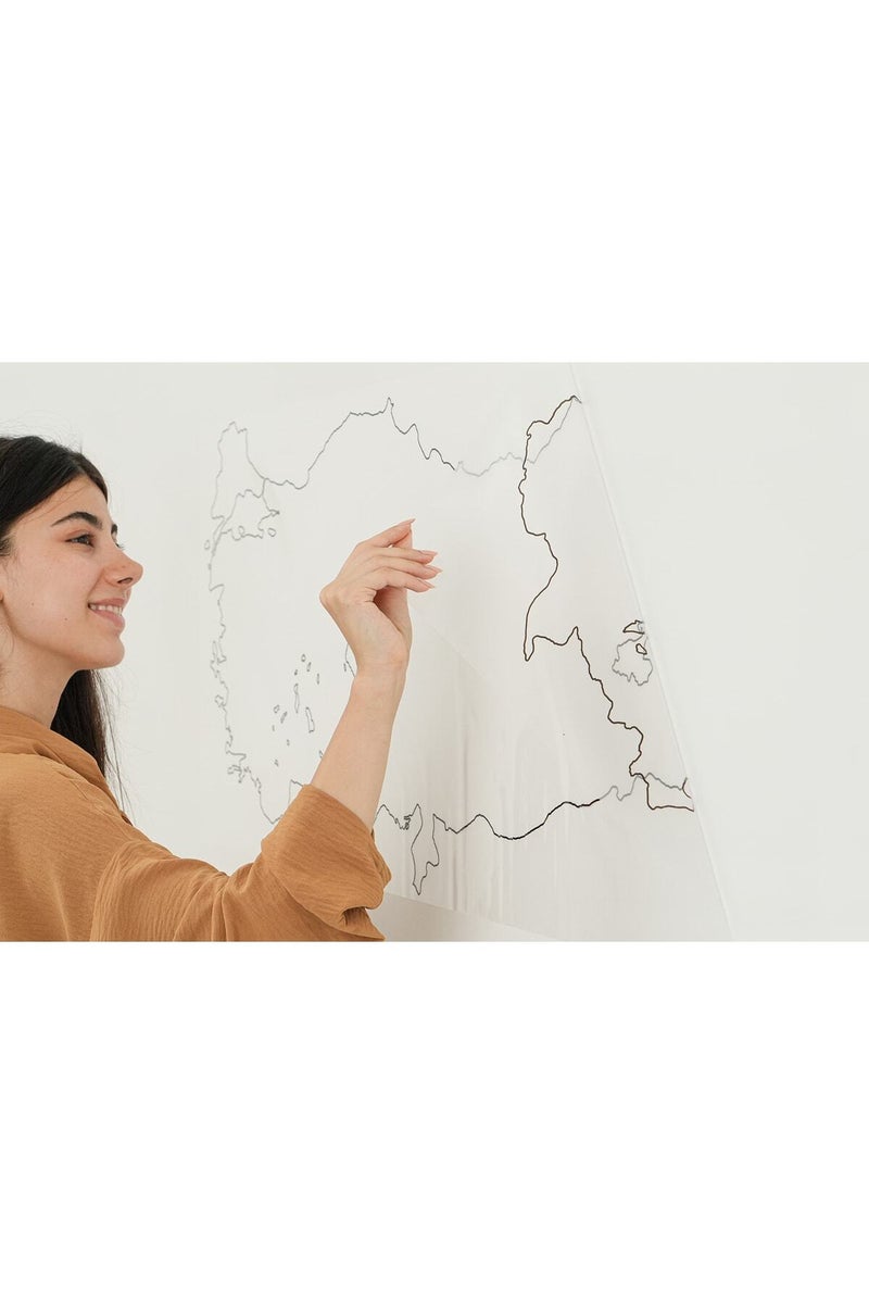 Mute Turkey Map Static Smart Paper Board with Pen Gift - Image 2
