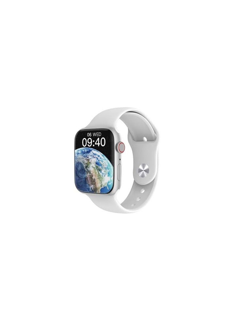 سمارت ساعة سمارت smart watch  لون سيلفر بطارية 180 ملي امبير مقاومة للماء تستقبل إشعارات من الرسائل القصيرة - Image 3