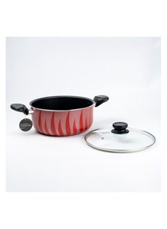 Wilson SENSTAN Flame Design Non-Stick Casserole with Lid and, Stew Pot Suitable for Gas, Electric, Induction, and Ceramic Stove  - 20cm  - Image 3