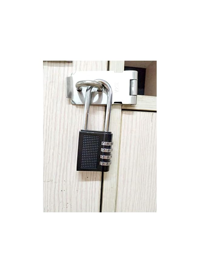 PROMASS Combination Lock, 4 Digit Combination Padlock Outdoor, School Lock, Gym Lock and Black Lock - Image 2