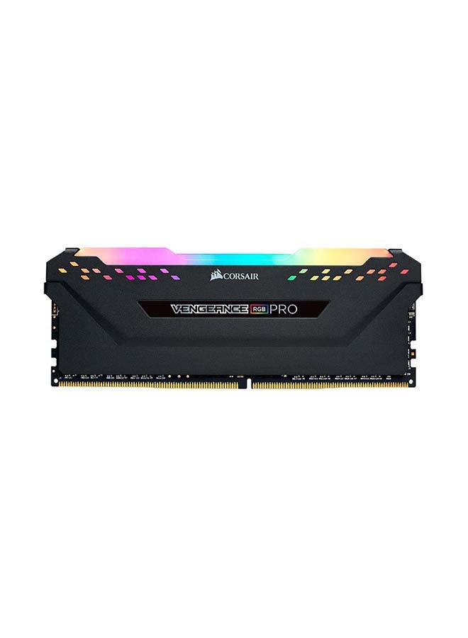 كورسير وحدة ذاكرة مضيئة DDR4 بسعة 3200 ميجا هرتز بتقنية XMP 2.0 مع إضاءة LED متعددة الألوان RGB مفعمة بالحماس طراز C16 أسود - Image 1
