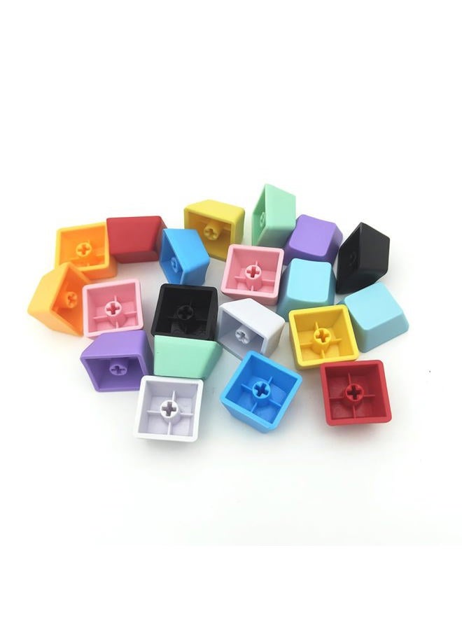 Elacgap OEM Profile Blank Keycaps PBT Rainbow Mixed Colors 1U R4 Keycap for MX switches Mechanical Keyboard (Mixed Colors, 100pcs) - Image 1