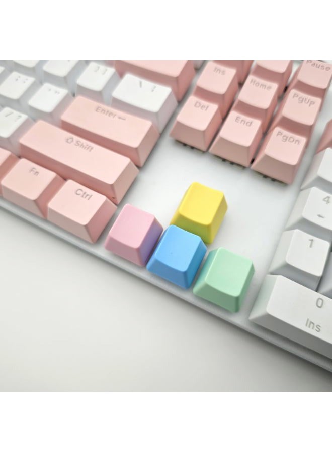 Elacgap OEM Profile Blank Keycaps PBT Rainbow Mixed Colors 1U R4 Keycap for MX switches Mechanical Keyboard (Mixed Colors, 100pcs) - Image 5
