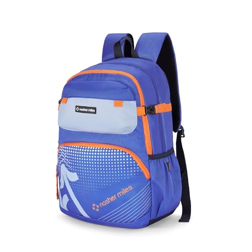 Nasher Miles Engineering Polyester Laptop Backpack 36L with Rain cover Ideal for College, School, Office, Travel | Men, Women, Boys, Girls (Blue) - Image 1