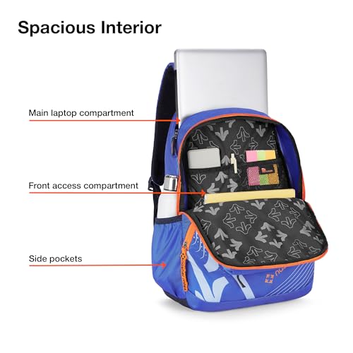 Nasher Miles Engineering Polyester Laptop Backpack 36L with Rain cover Ideal for College, School, Office, Travel | Men, Women, Boys, Girls (Blue) - Image 3