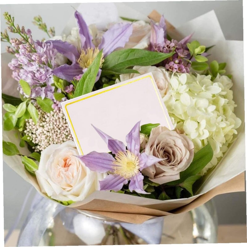 Gold Foil Place Cards For Wedding Table Setting 120 Pcs Straight Corner Frame - Image 5